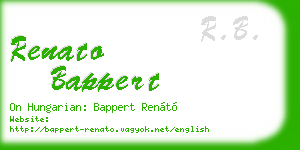 renato bappert business card